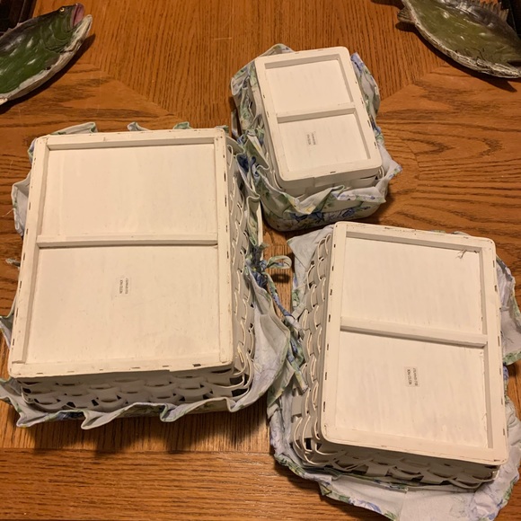 3pc Floral Basket Set - Picture 4 of 15